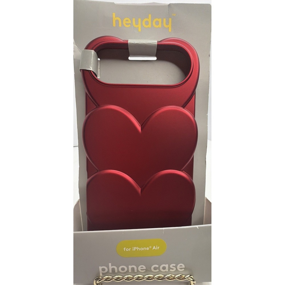 Heyday Red 3D Heart Phone Case for iPhone AIR  Protective Cover NEW